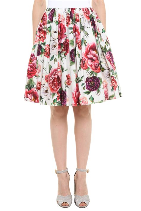 dolce and gabbana floral skirt